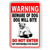 CIFbuy Durable Weatherproof Dog Alert Sign Beware of Dog Keep Out Metal Warning Sign(TikTok, temu pick-up service)