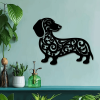 CIFbuy Vibrant Long Dog Silhouette iron Wall Art Modern Outdoor Indoor Decor Sculpture for Garden Patio (TikTok, temu pick-up service)