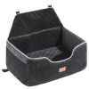 VEVOR Dog Car Seat, Dog Booster Seat for Car with A Storage Pocket, Pet Car Seat with Clip-On Safety Leash, Sponge Filling