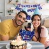 Dog Birthday Party Supplies, Boy Dog Birthday Bandana Set with Cute Dog Bowtie, Scarf