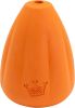 Chew King by Mammoth Premium Treat Dog Toy, Extremely Durable Natural Rubber Toy, Bacon Flavored Dog Treater, Orange MediuM