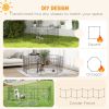 24inch Foldable Metal Exercise Pet Playpen Yard Dog Puppy Kennel Cage 8 Panel