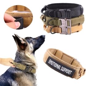 Pet Collar For Dog & Cat; Adjustable Nylon Outdoor Dog Collars For Medium Large Dogs; Dog Collar (Color: Army Green, Size: XL)