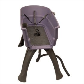 Booster Bath Elevated Dog Bath and Grooming Center Large Teal 45" x 21.25" x 15" (Color: Lilac, Size: large)