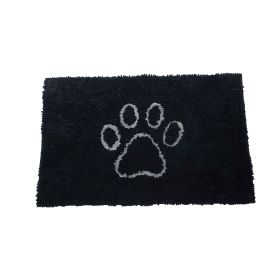 DGS Pet Products Dirty Dog Door Mat Small Brown 23" x 16" x 2" (Color: Black Hue, Size: large)