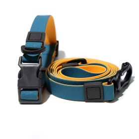 Waterproof Wear-Resistant & Tear-Proof Two-color honeycomb embossed traction rope set  Anti-Slip Buckle Easy-to-Clean 4.92FT Adjustable Length Beach T (Color: Blue-orange, Size: 2.0cm*150cm)