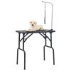 Dog Grooming Table Black and silver