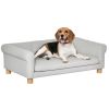 Modern Pet Sofa Medium Large Dog Bed W/ Removable Seat Cushion