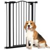 Extra Tall Dog Gate with Door, Pressure Fit, Auto Close, Double Locking for Doorways Hallways Stairs, 29"-32"