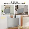 Retractable Pet Safety Barrier Gate, Flexible and Extensible for Stairways Doorways Hallways