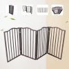 Pet Gate â€“ Dog Gate for Doorways;  Stairs or House â€“ Freestanding;  Folding ; Arc Wooden