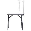 Dog Grooming Table Black and silver