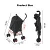 Pet Stroller for Small Dogs  with Mesh Ventilation, Lightweight Foldable Design, Cup Holder
