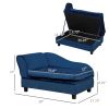Pet Sofa Bed with Storage, Cushy Couch for Small Dogs, Soft Foam Couch, Modern Pet Furniture